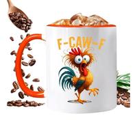 Generico Funny Coffee Cups - Ceramic 350ml 9.5x8cm | Rooster Drinking Mug Novelty Coffee Cup | Creative Drinkware Gift For Men Women Friends Family Coworkers Chicken Lovers Home Office Holiday Use