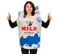 Generico Funny Costumes, Milk Carton Costume, 23.62x15.75in Creative Humorous Outfit, Lightweight and Easy to Wear, School Performances for Holiday Events, Stage Acts, Photos