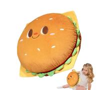 Genérico Funny Food Plush Pillow - Adorable Cartoon-Inspired Snack Pillow in Toast, Burger, Drumstick Designs | Cozy Huggable Cushion Toy, Kids, Divano Decor Accent, Playroom or Bedroom Gift Idea
