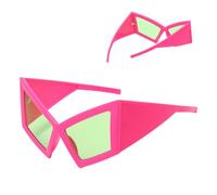Generico Funny Glasses, Oversized Kitten Eye Sunglasses, 5.91x3.15 inches Oversized Costume Accessories with Hip Hop, Trendy Novelty Eyewear for Parties Dancers Festivals Photo Booth