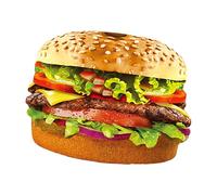 Generico Funny Hamburger Halloween Costume, Creative Food-Themed Dress-Up Outfit, Stage Performance Prop, 65cm, for Men Women Role Play Carnival Party Festival and Home Celebration