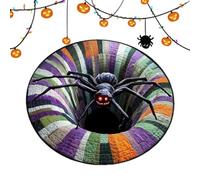Generico Funny Horror Area Mat - Round Halloween Rug, Indoor Floor Decor