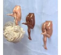 Generico Funny Human Body Wall Hook, 5 Inches Cheeky Sculpture Bathroom Entryway Towel and Key Holder, Bold Playful Home Decor Housewarming Gag Gift for Humorous Friends