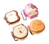 Genérico Funny Sticky Notes | 6 x 6 cm Cute Stationary Sticky Notes Notepad | 4X Easy Carrying Cartoon Desk Decor Memo Pads, Upgrade Daily Productivity, School Supplies, Office Desk Accessories