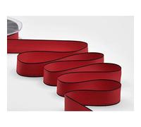 Generico FURLANIS Nastro Doppio Raso Opaco Bordi Neri 25mm x 20mt col. 31 Rosso