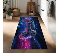Generico Futurismo Tappeti Lungo Gamepad/Controller 75 x 200 cm Corridoio Antiscivolo Tappeto, Blu Tappeti Stretto Lavabile Da Cucina, Tappeto Lungo Ingresso Camera Da Letto Lavanderia Soggiorno