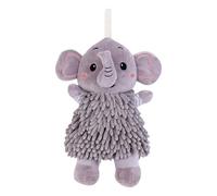 Generico Fuzzy Ball Hand Towel - Soft Elephant Doll Hanging Towel for Quick-Drying | Absorbent Washcloth for Kids, Adults, Spa, Gym, Poolside, Kitchen, Nursery, Beach, Holiday, Birthday Gift