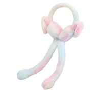 Genérico Fuzzy Paraorecchie 3D 3D per orecchie invernali antivento protezione per le orecchie in peluche regolabile, comfort con isolamento termico, colorato, azzurro, Consulte la descripción