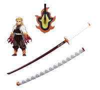 Generico Fyrescosplay Katana di Rengoku in Bamboo bambù Legno 102 cm