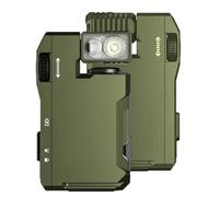 Generico G5 Rechargeable EDC Flashlight,400 Lumens Dual Light Sources Mini Flashlight with RGB Light, KeychainFlashlight Rechargeable for Home Camping Emergency (Green)