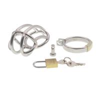 Generico Gabbia Fitness Leggera in Acciaio Inossidabile per Uomo in 3 Misure, Design Traforato per Una Facile Pulizia e manutenzione-ITRZ27 (45mm)