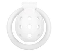 Generico Gabbia Protettiva CB Leggera e Traspirante da Uomo, Due Colori, Quattro Anelli di Diverse Misure Inclusi - A449IT (Bianco, vestibilità Regolare)