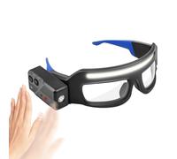 Generico Gafas de Ciclismo de Montaña - Gafas de Seguridad con Luz TYPE-C | Antivaho y Resistentes para Soldadura, Motocicleta, Deportes, Trabajo, Hombres, Mujeres