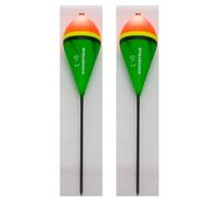 Generico Galleggiante Pesca Trota Lago Fiume in Line Trabucco Tremarella Kit 2 Pz (gr. 2)