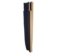 Generico Gamba Tavolo a Sciabola in Legno di Faggio Grezza mm 63 x H 750 MOD. Arte Povera - Dimensione Disponibile: con Scasso e Vitoni