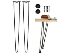 Generico Gambe In Metallo Per Tavolo - 2X Gambe Per Tavolo Da Pranzo In Metallo - Supporto Resistente Piedi Sostitutivi Per Armadi Divani Cassettiere