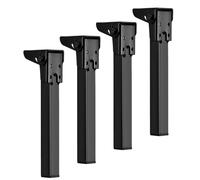 Generico Gambe per tavoli pieghevoli, 4 pezzi di ferramenta per mobili - Gambe per tavolini in metallo - Per gli appassionati del fai da te che vivono in appartamento