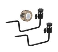 Generico Game Camera Mount | 2 Pieces Metal Wall Mount | Security Camera Bracket | Heavy Duty Holder Adapter | Exterior Outside Corner For Tree Hiking Camping Wildlife Night Photography Video