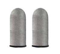 Generico Game Finger Sleeve, Anti-Slip Silver Fiber Cots Protector 0.94x1.3in Touchscreen Breathable Thumb, Protectors Comfortable Fingers, Fingertip Cover for Mobile Game
