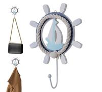 Generico Ganchos De Pared Náuticos - Decorativos Estilo Rústico | Percheros Mediterráneos Para Abrigos Sombreros Toallas Porta Ollas Hogar Oficina Cocina Entrada