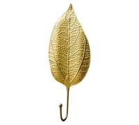 Generico Ganci a forma di foglia, gancio per asciugamano a foglia | Ganci appendiabiti decorativi portachiavi a forma di,Appendiabiti in stoffa per decorazioni per la casa Gancio in ferro oro per