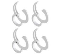 Generico Ganci a S Regolabili in Abs, Set da 4 Pezzi, per Cucina Bagno e Lavanderia, Accessori per Appendere e Organizzare Oggetti, Facili da Montare e Riutilizzabili