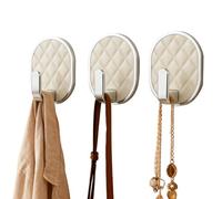 Generico Ganci Adesivi - Gancio Impermeabile Resistente, Ganci Adesivi Per Pareti Senza | Per La Porta Della Doccia, Il Bagno, La Camera Da, Il Soggiorno, La Casa, L'appartamento, L'asci