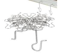 Generico Ganci Appendini | 50 Pezzi Acciaio Inossidabile Ad Alta Resistenza - Ganci Per Natalizie Da Esterno,Per Gazebo Giardino Festivo Casa Linea Del Tetto E Grondaie Patio Garage