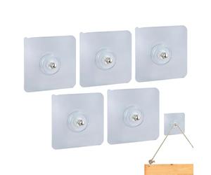 Genérico Ganci autoadesivi - 5 pezzi Reggiseno impermeabile resistente | ganci da parete adesivi ganci a quadri, per bagno cucina camera da soggiorno asciugamano vestaglia da bagno ghirlanda