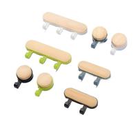 Generico Ganci autoadesivi for appendiabiti da parete for porta, borsa, portachiavi, ganci da parete for appendere l'organizzatore, appendiabiti da cucina, bagno, accessori(1 Hook Black)