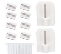 Generico Ganci da parete decorativi, Ganci da parete adesivi - Appendino bianco per la casa, appendiabiti moderni ed eleganti per la camera dei bambini, il soggiorno, il bagno e la camera da