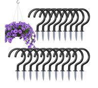 Generico Ganci Da Soffitto | Appendino Organizzatore Per Interni Ed Esterni,20 Pezzi Ganci Per Soffitto Per Piante,Per Cucina Bagno Cantina Garage Appartamento Casa Patio Giardino E Rimessa Attrezzi