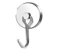 Generico Ganci magnetici resistenti, magneti con cuscinetto da 110 libbre for appendere in cucina, casa, posto di lavoro(Silver 10Pcs)