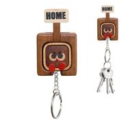 Genérico Ganci per chiavi - Organizer decorativo in legno per la casa - Hauts Décontractés Élégants à Coupe Ample et Style Tendance pour Blouses Mode | Per uso quotidiano