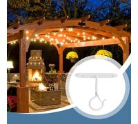 Generico Ganci Q | 10 Pezzi Ganci a Clip Metallici a Forma di Q - Per Soffitto Ad Alta Resistenza - per Giardino Terrazza Garage Soffitto Parete e Festività