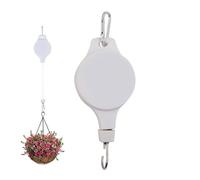 Generico Gancio A Puleggia Per Piante E Fiori - Appendino Robusto per Uso Intenso,Gancio Per Piante Resistente Con Carrucola Retrattile,Per Esterno E Interno Con Vasi, Fiori, Cesti E Mangiatoie