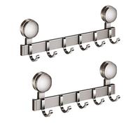 Generico Gancio A - Space Alluminio ABS 16,14x4,53x1,77 Pollici | Appendiabiti A Parete Con Carico Pesante, Porta Asciugamani Da Bagno, Installazione Senza Trapano Per L'uso In Cucina Dietro La Porta