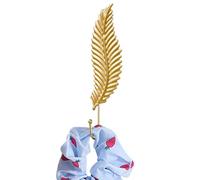 Generico Gancio da parete a foglia, ganci a foglia decorativi - Ganci appendiabiti da parete a forma di - Appendiabiti in stoffa per decorazioni per la casa Gancio in ferro oro per portachiavi, a