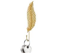 Generico Gancio da parete a foglia, ganci a foglia decorativi - Ganci appendiabiti decorativi portachiavi a forma di - Appendiabiti in stoffa per decorazioni per la casa Gancio in ferro oro per p