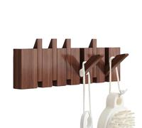 Generico Gancio da parete per pianoforte in legno, supporto per cappotto sospeso con braccio di design elegante, moderno impiccagione per parete d'ingresso | Gancio decorativo per l'organizzazione di