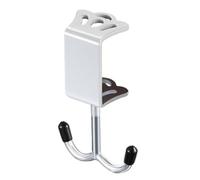 Genérico Gancio da tavolo per: ganci doppi per realizzati in ferro resistente, spessore regolabile che si adatta a varie superfici, comodo organizer per appendere, auricolari, chiave