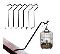 Generico Gancio da Terrazza da Esterno,6 Pezzi Portafioriere - Supporto da Balcone 24 cm per Piante - per Prato Giardino Balcone Terrazza e Cortile Spazio Esterno