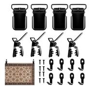 Generico Gancio Per Arazzi Da Parete | Gancio Morsetto per Esposizione - Appendini Per Coperte Con Clip - per Parete Trapunta Arazzo Tessuto Decorazioni Drappeggio Trapuntatura Tessile