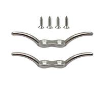 Generico Gancio per Asta Bandiera a Galloccia | 2 Pezzi Nautici in Acciaio | Gancio per Cime da Barca con Viti | per Kayak Canoa Piccola Yacht Vela Lago Ponte