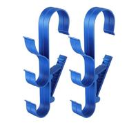 Generico Gancio Per Piscina - Supporto A Parete Organizzatore, A Più Ganci, Supporto Asta Robusto + Rack Utilità, Clip Per Attrezzatura Resistente - Per Riporre Retini Spazzole &