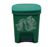 Generico Garbage Can - 1 Rectangular Step -On Trash Cañ, Cash Can | Cestino dei rifiuti - Alzando il fondo per una facile pulizia e un anello di borsa invisibile per qualsiasi casa o uffici