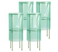 Generico Garden Cloches, Seedling Plant Cloches for Garden, 4 Pieces Reusable Frost Protection Domes, Ventilated Animal Guard Covers, Protective Cages for Blueberry Bushes, Strawberry Plants