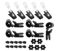 Generico Garden Flag Stopper, Windproof Clip Set, 25pc Heavy Duty Banner Lock, UV Resistant Grip Build, Outdoor Flag Securing Tool, Backyard Fence Patio Deck Porch Home Party Spring 2.16 x 0.51in