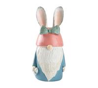 Generico Garden GNOME - 8.66 inch Resin Easter Bunny Figurine | Cute Bunny GNOME with Bow And Ears, Outdoor Lawn Decoration for Spring Home Yard, Patio Indoor And Table Centerpiece