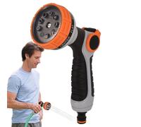 Genérico Garden Hose Nozzle Spray - High Pressure Watering Tool | 10 Spray Patterns For Flowers Plants Car Wash Irrigation Cleaning Furniture Patio Outdoor Household Use